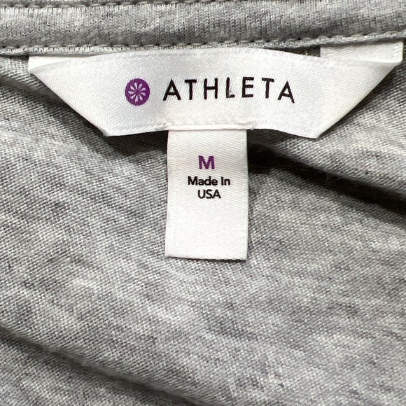 Athleta Camino Wrap Crossover Long Sweater, Gray Size Medium - Picture 7 of 8